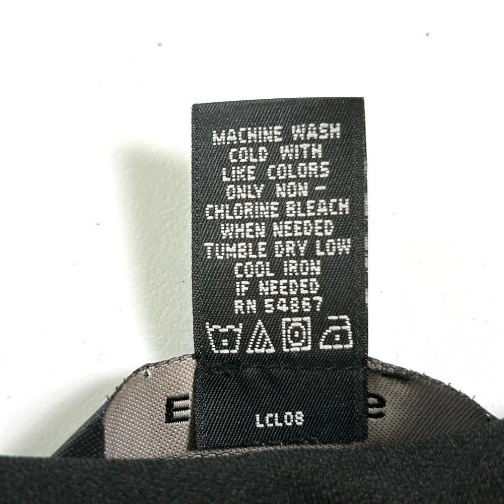 Express  Wrap Dress Womens  Size 11 12 Black Knee Length 3/4 Sleeve Classic - Picture 6 of 8